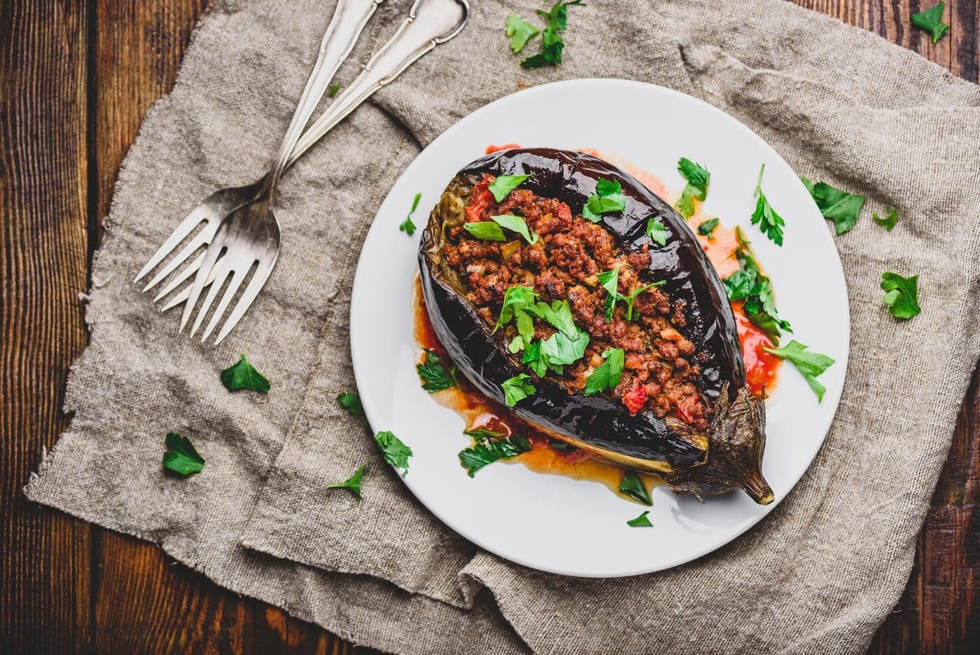 Sheikh el Mahshi (Stuffed Eggplant)